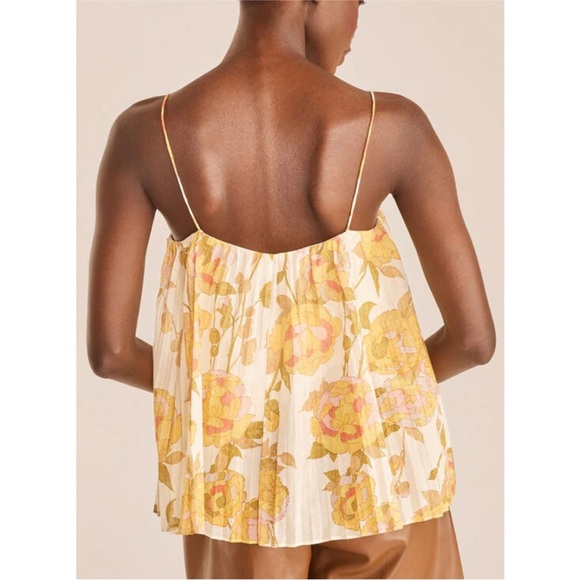Rebecca Taylor Wild Peony Pleated Tank - Picture 2 of 16